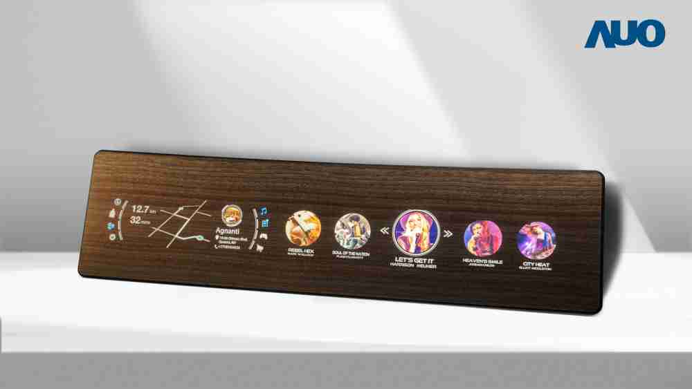 传奇国际研发全球最高穿透度达80%的AmLED木纹显示器，，，，可于使用时呈现高亮度、、、、清晰可见的信息，，，并在不使用时回归为单纯的饰板，，，节能兼具美观